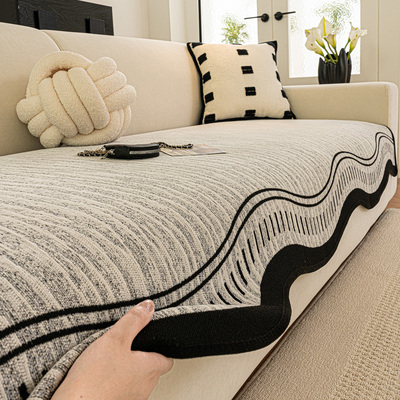 高级感沙发垫四季通用不规则沙发盖布2025新款直排异形沙发坐垫子