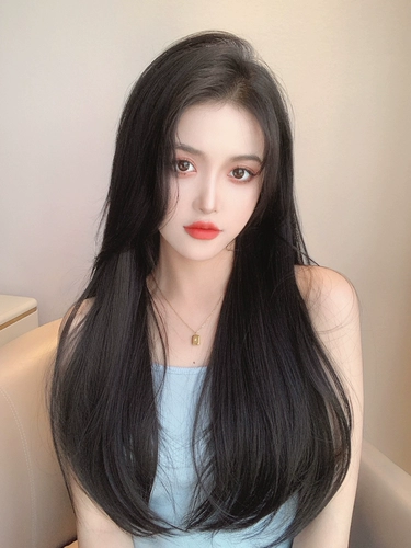 FAL Огромное выпадение волос громко пушистое, кусочек женского пола длинные прямые волосы Микро -перевернутые, не -то