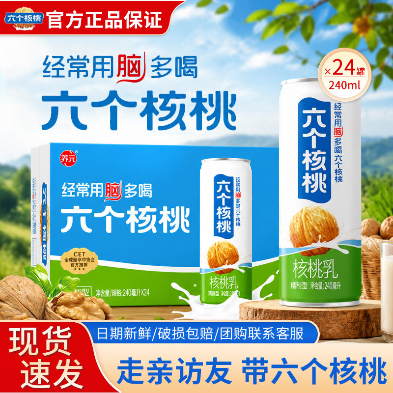 优质核桃原料240ml*24罐*1箱