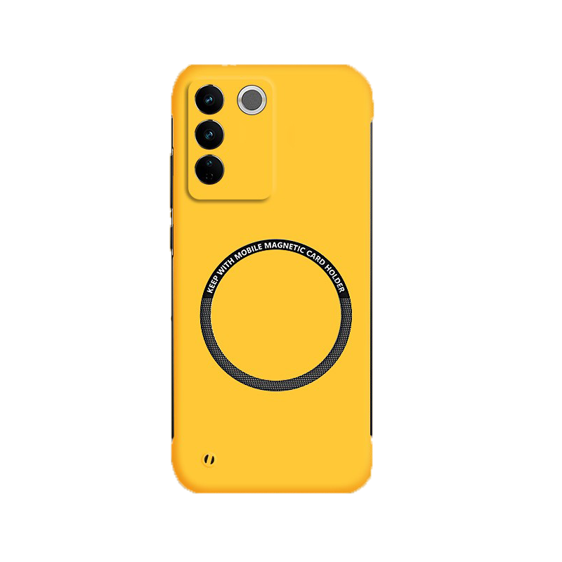 适用iphone15硬壳磁吸无边框创意