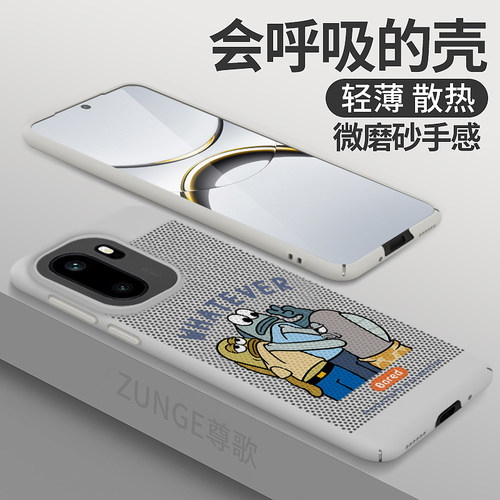 比奇堡适用一加ace6手机壳1加ace5套onsplus新款散热硬壳ace3卡通1+ace2pro网红创意ace5至尊版透气蜂窝防摔
