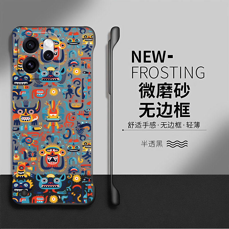 图腾适用opporeno15手机壳reno14保护套reno12pro防摔reno13硬壳11梅宝reno10pro+透明9por无边框oppo小众15c