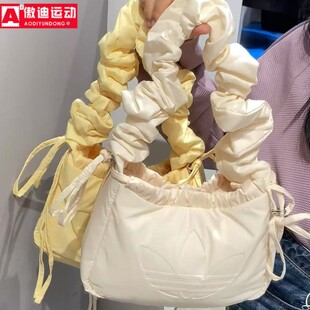 阿迪达斯三叶草女士2025新款时尚可调节肩带单肩包 KF2519 KF2667