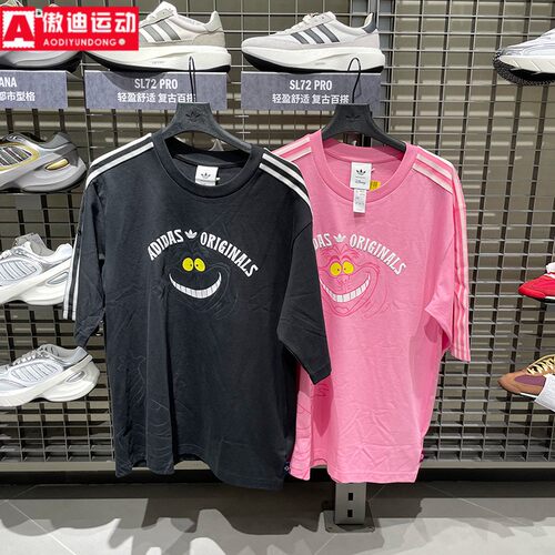 阿迪达斯三叶草男女款2026新款迪士尼联名款短袖T恤KX5312 KY6270