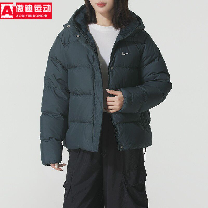 耐克羽绒服女装2025冬新款Therma-FIT连帽防风保暖外套IH0728-390