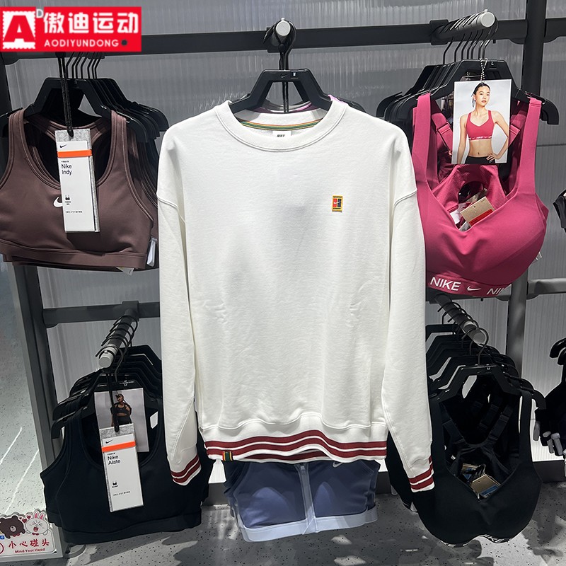 耐克男装卫衣2026春款法式毛圈保暖圆领时尚休闲套头衫IQ3972-100