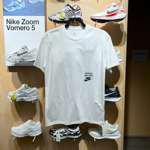 Nike耐克男子2025夏新款宽松落肩时尚休闲针织短袖T恤 HJ0775-100