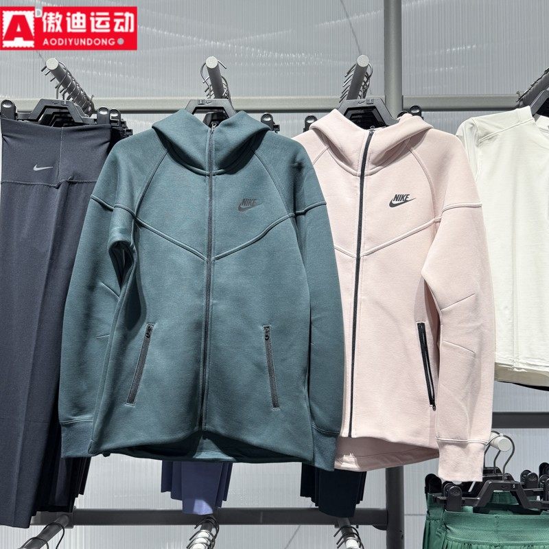 Nike耐克女装外套2025冬风行者系列休闲保暖开襟连帽衫FB8339-390