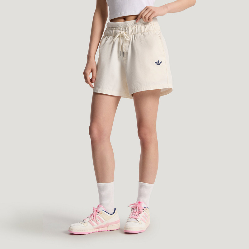 Adidas三叶草短裤女子2026夏季新款针织透气百搭运动休闲裤KY8322