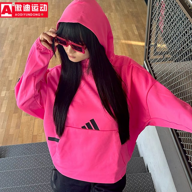 轻薄宽松休闲运动连帽卫衣