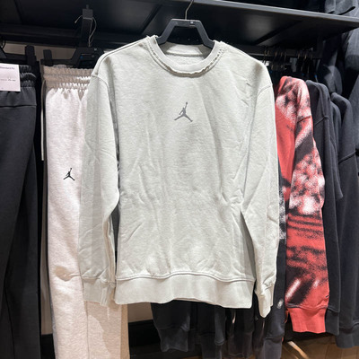 耐克男子2025春新款Jordan薄绒保暖百搭运动休闲套头衫HV8950-370