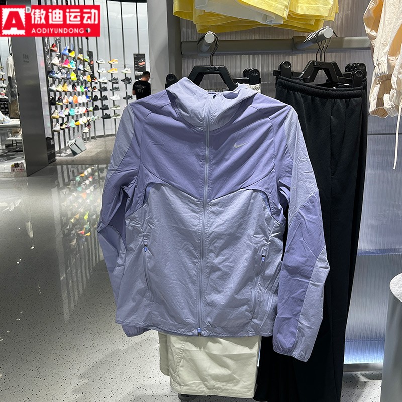 耐克外套男装2026夏季款拒水透气舒适防晒运动连帽夹克IF2368-506