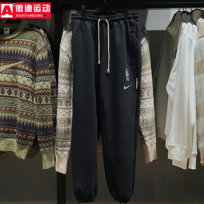 耐克男裤2024冬新款法式毛圈舒适保暖百搭运动休闲长裤FQ3465-010