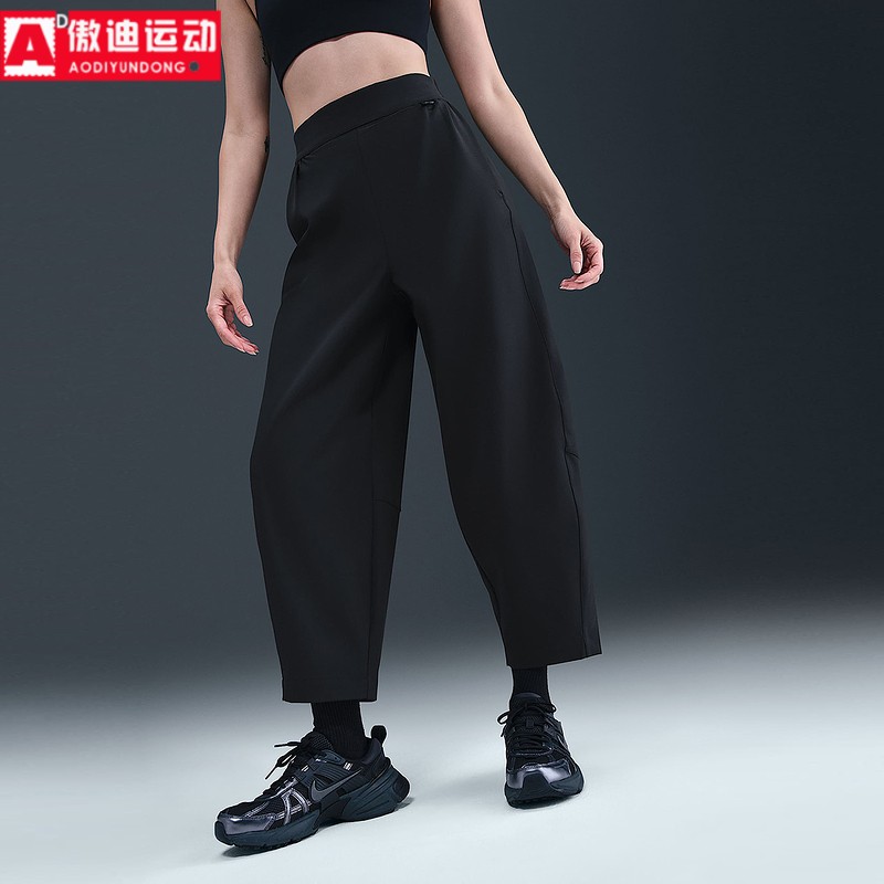 NIKE耐克九分裤2025秋新款宽松梭织透气女子休闲运动裤HQ0231-010