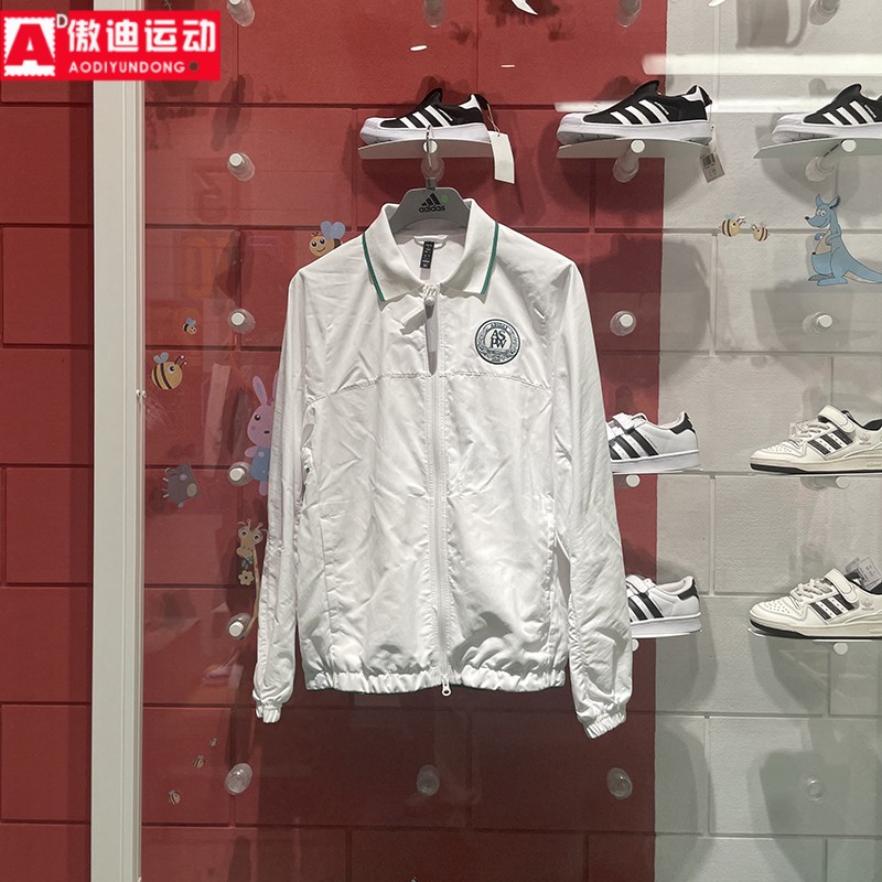 阿迪达斯男宽松跑步运动休闲外套