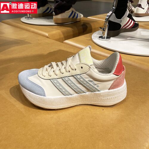 阿迪达斯三叶草女鞋2025秋新款CITY RNR休闲运动厚底增高鞋JR8027