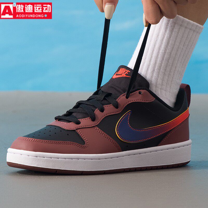 耐克Nike板鞋2025冬新款经典COURT低帮大童鞋女鞋 IO6965-002-001