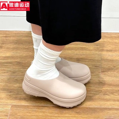 阿迪达斯三叶草女鞋厚底增高拖鞋