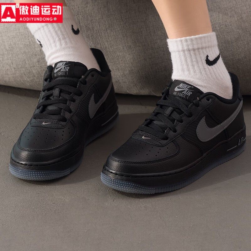 耐克Nike大童鞋2025冬季新款空军一号休闲运动板鞋女鞋IM6027-010