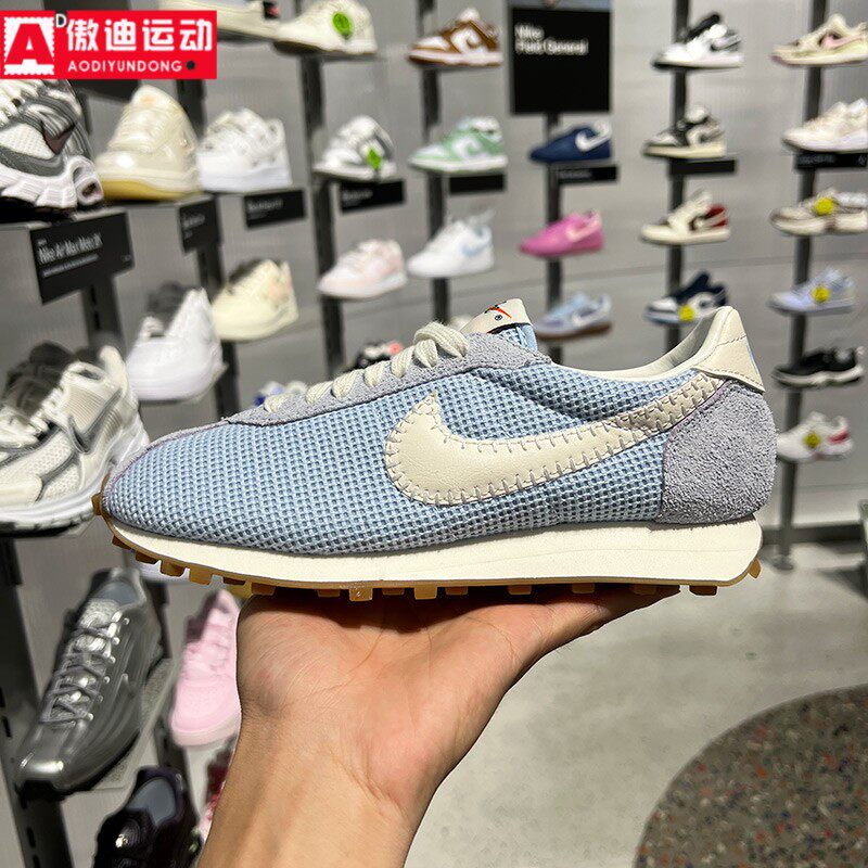 NIKE耐克女鞋2026夏新款蓝白休闲鞋轻便透气运动阿甘鞋IO0179-400