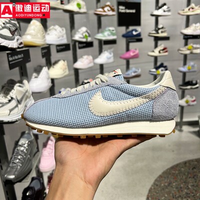 NIKE耐克女鞋2026夏新款蓝白休闲鞋轻便透气运动阿甘鞋IO0179-400