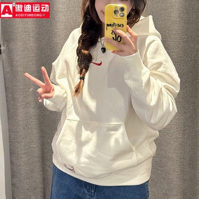 耐克CNY背面印花加绒连帽套头衫