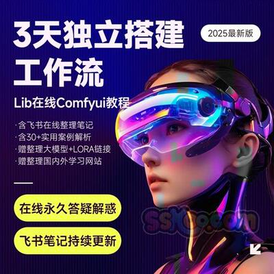 liblib哩布哩布aix教.程电商课.程LORA模型训练工作流SD+ComfyUl