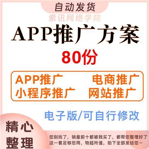 app小h程序市场推广方案电商网络平台运营策划营销范本资料