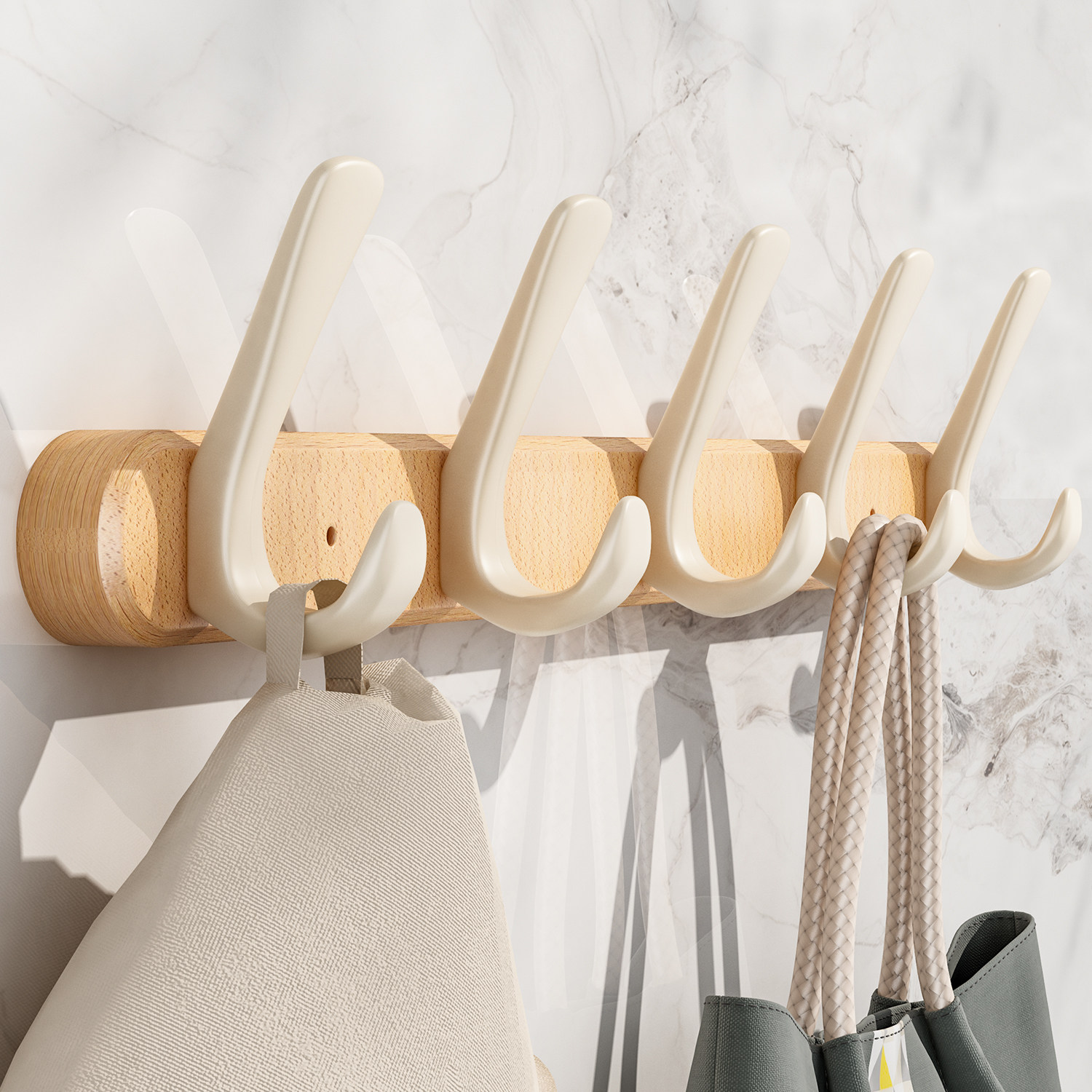 实木挂钩上墙打孔固定壁挂墙上衣服挂架门后衣柜玄关入户门挂衣钩,家庭/个人清洁工具,粘钩,淘宝优惠券,粉丝福利购,淘宝优惠卷