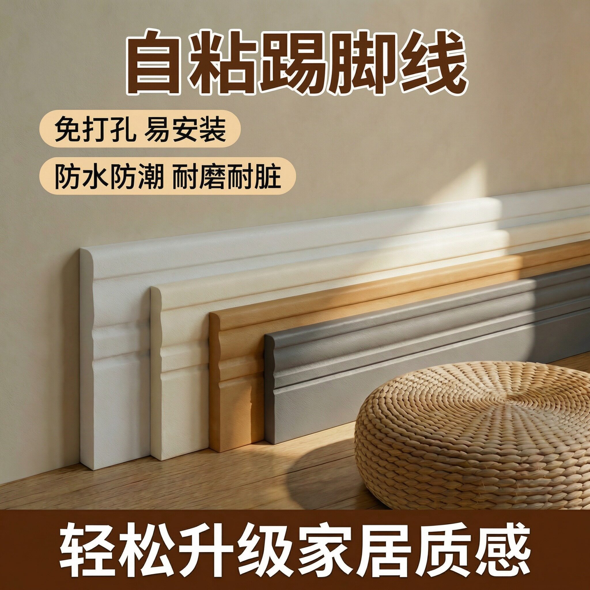 网红自粘防水遮丑踢脚线