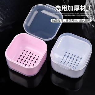 打磨头消毒盒美甲新款打磨消毒清洁美甲店专用酒精浸泡清洗盒工具