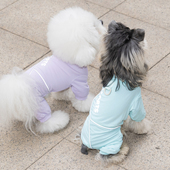 冰丝凉感防晒背心四脚衣防脏裤 宠物泰迪比熊小狗狗衣服春夏季 薄款