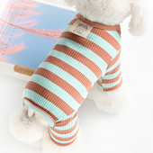 弹力宠物小狗狗衣服四脚夏天薄款 小型犬比熊泰迪家居服春秋打底衫