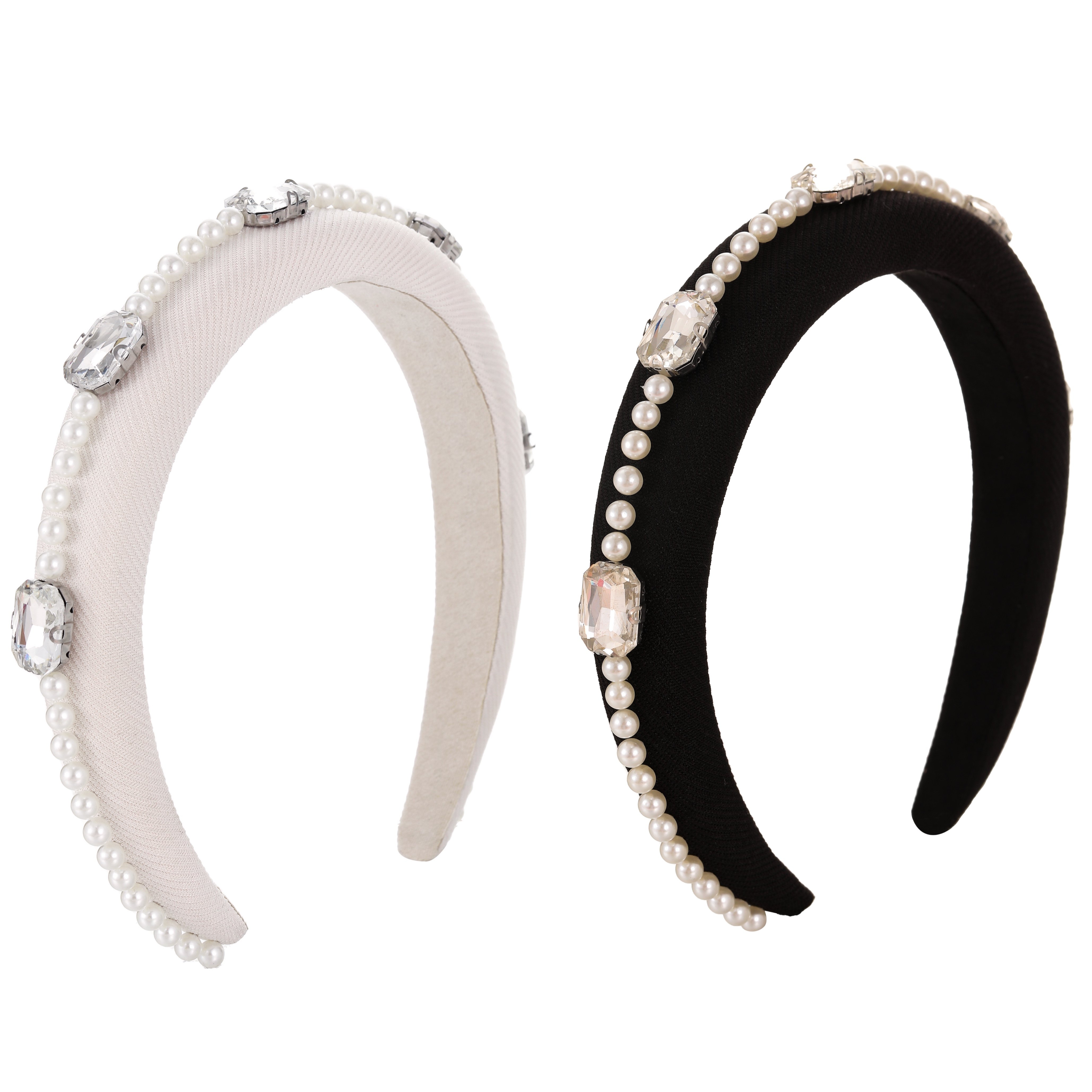 YYT-Ystudio法式千金珍珠水晶发箍轻奢小众发饰复古高级甜美