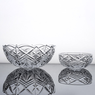 精选捷克进口BOHEMIA水晶玻璃果盘水果盘 客厅茶几果盘宇宙 N欧式