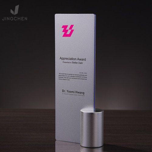精选新款创意金属水晶奖杯定制高档大气优秀团伙S铝合金纪念品订