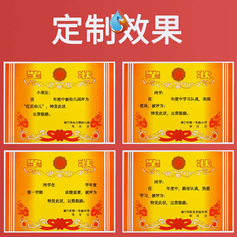 幼儿奖状幼儿园的喜报孩子空白2020班主任中学生鼓励老师厹.
