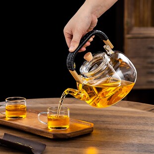 电陶炉煮茶壶泡茶家用A蒸茶壶玻璃烧水壶煮茶炉茶具套 精选年新款