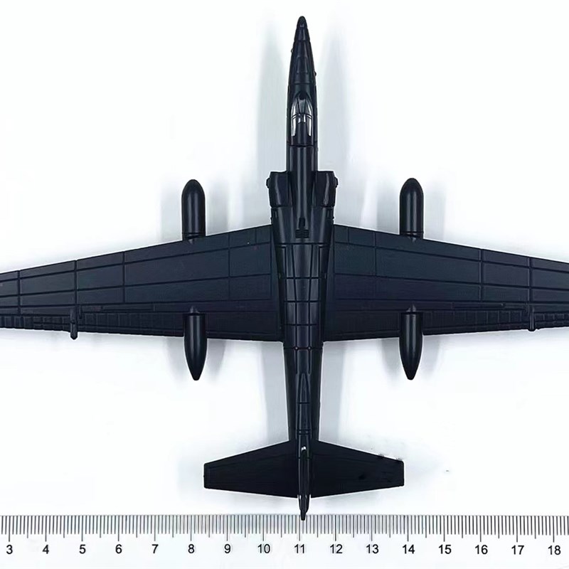 优选品品1:144美空军qU2S侦察机合金U2分色飞机模型摆件成品仿真