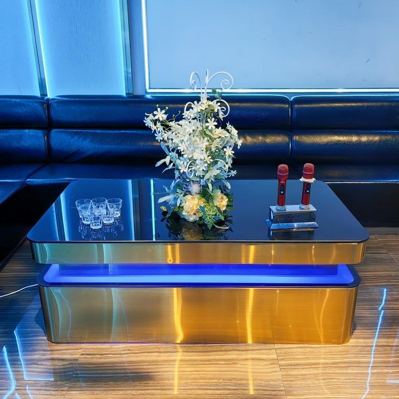 优选ktv茶几发光酒吧吧台专用不锈钢桌子N钢化玻璃定制会所卡座,商业/办公家具,酒吧桌,淘宝优惠券,粉丝福利购,淘宝优惠卷