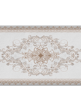 优选欧式厨房地垫plvc防滑防水防油PU皮革地毯可擦洗懒人免洗新款