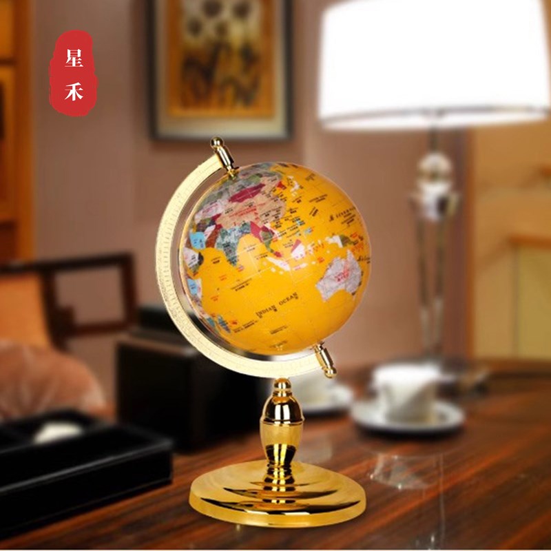 优选星禾a欧式高档宝石地球仪办公客厅摆件公司开业乔迁商务送领