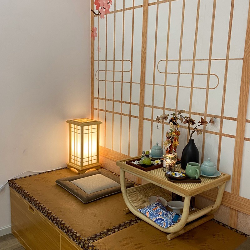优选原木和室灯h榻榻米台灯日式落地灯客厅木质餐厅卧室茶室中式