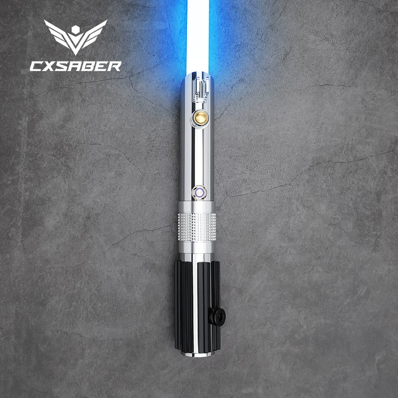Полностью металлический световой меч CXSABER, рукоять, игрушка с лазером, Звёздные войны