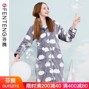 [Cửa hàng chống mùa] Bộ đồ ngủ mùa thu và mùa đông Fen Teng - Night Robe