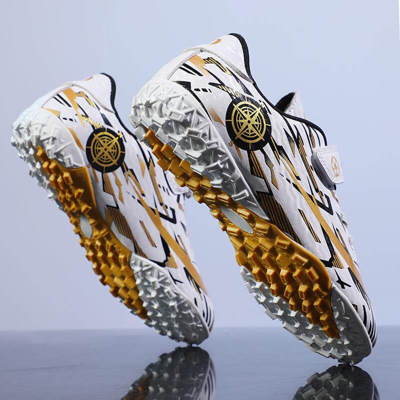 正货儿童碎钉足球鞋男童2025新款小学生男孩魔术贴少儿专用比赛长