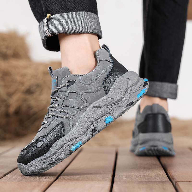 正货男鞋2025新款秋季防水防滑防臭运动板鞋男士耐磨软底户外登山