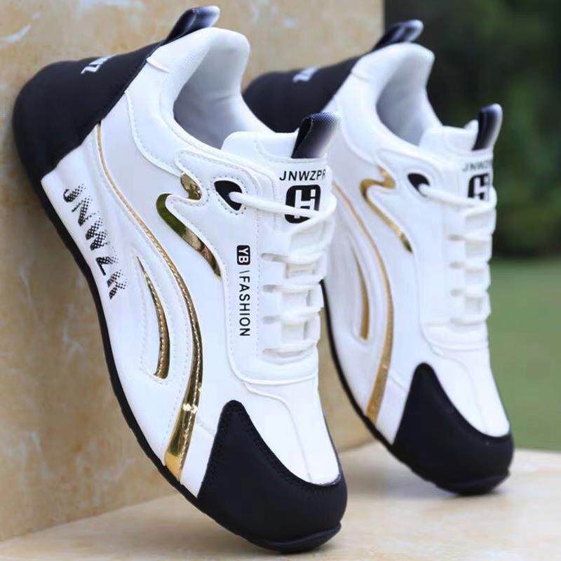 正货品牌男鞋春秋季皮面防水运动鞋男2025新款轻便防滑休闲鞋男士