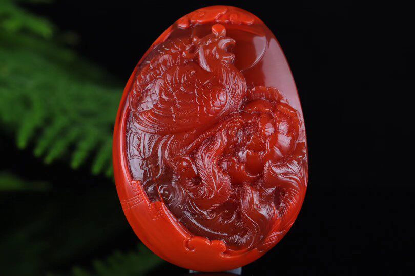 南红玛瑙生肖马吊坠马上有钱牌子天然玉马属相挂件