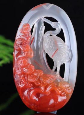 凉山南红玛瑙直播专拍吊坠冰飘荔枝冻俏色貔貅观音苏工雕刻件把件